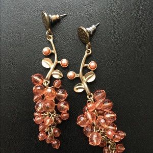 3 for $10! Unique long orange earrings